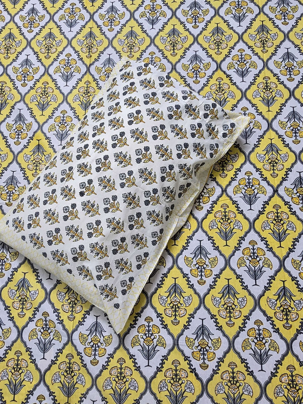 Jaipuri Design Cotton Bed Sheet (Elegance)