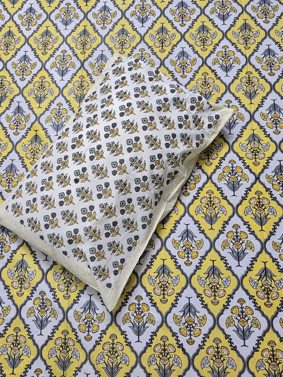 Jaipuri Design Cotton Bed Sheet (Elegance)