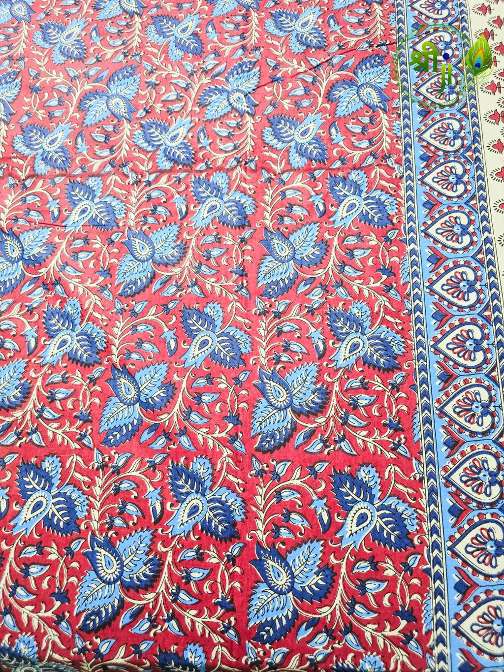 Kalamkari  Jaipuri Design Cotton Bedsheet