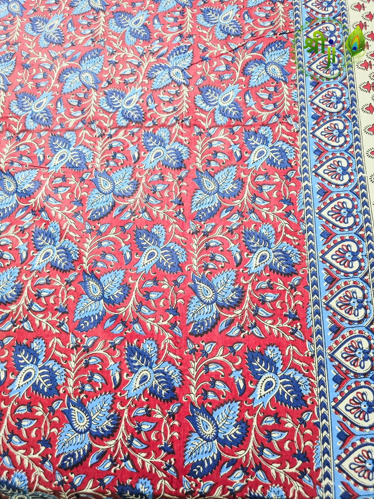 Kalamkari  Jaipuri Design Cotton Bedsheet