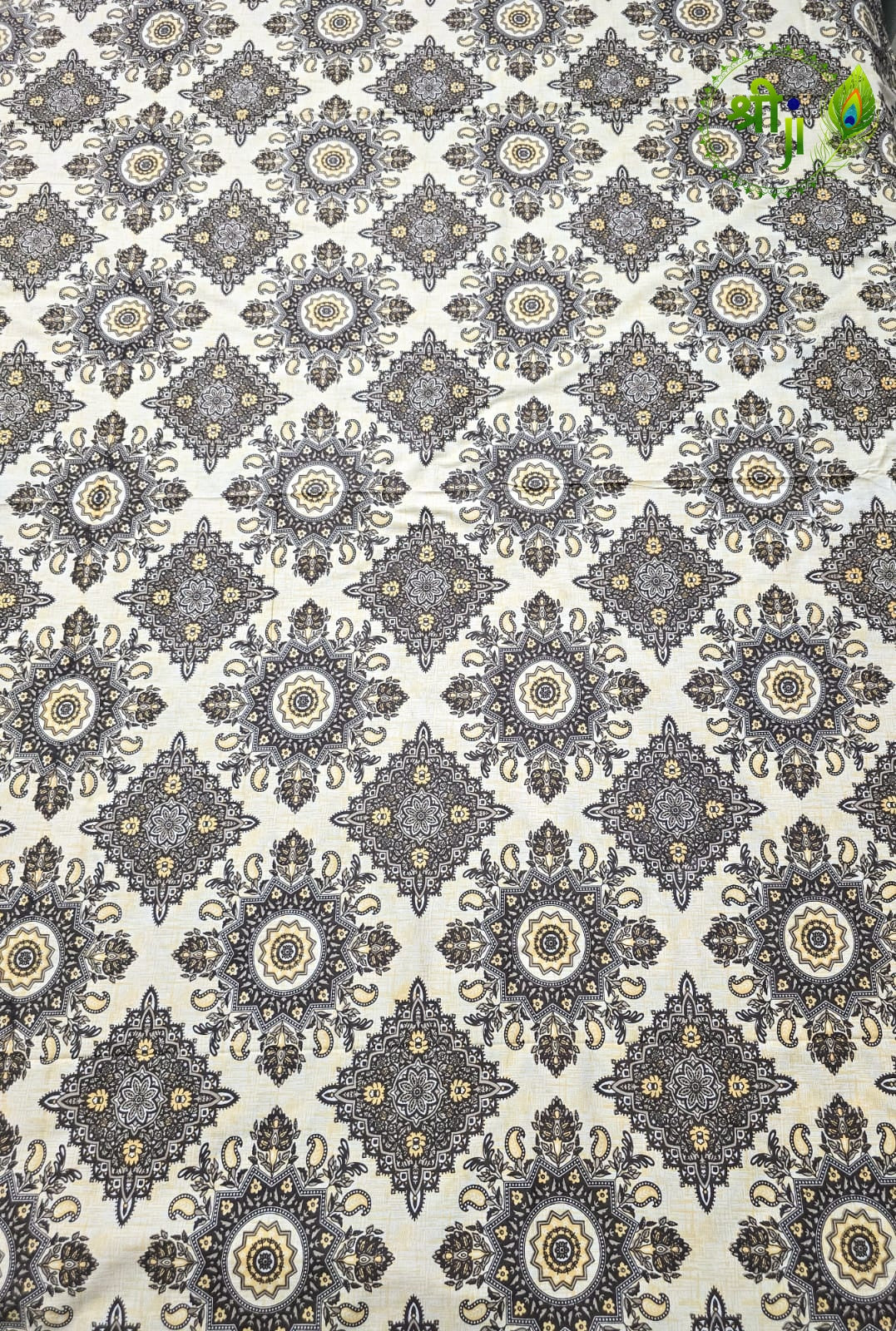 Jaipuri Design Cotton Bed Sheet (Elegance)