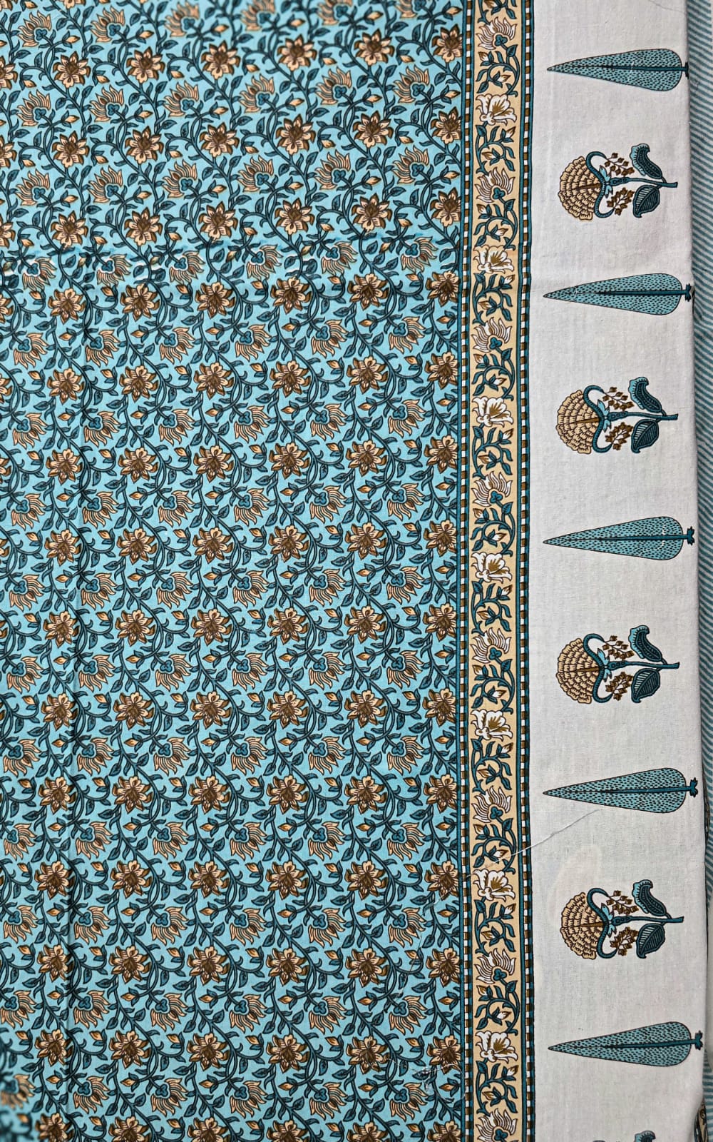 Jaipuri Design Cotton Bed Sheet (Elegance)