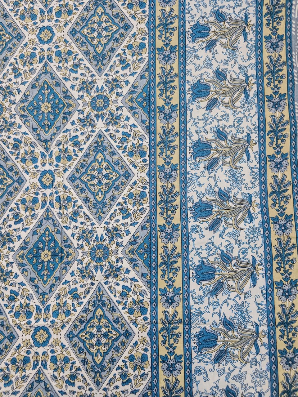 Jaipuri Design Cotton Bed Sheet (Elegance)