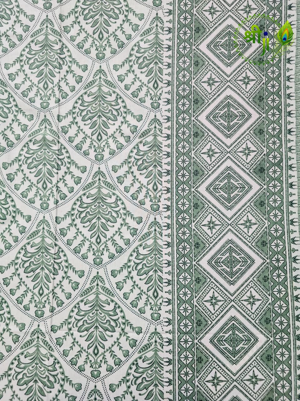 Jaipuri Design Cotton Bed Sheet (Elegance)