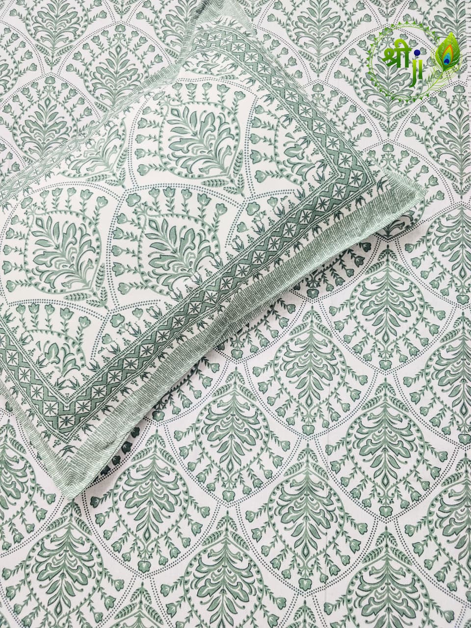 Jaipuri Design Cotton Bed Sheet (Elegance)