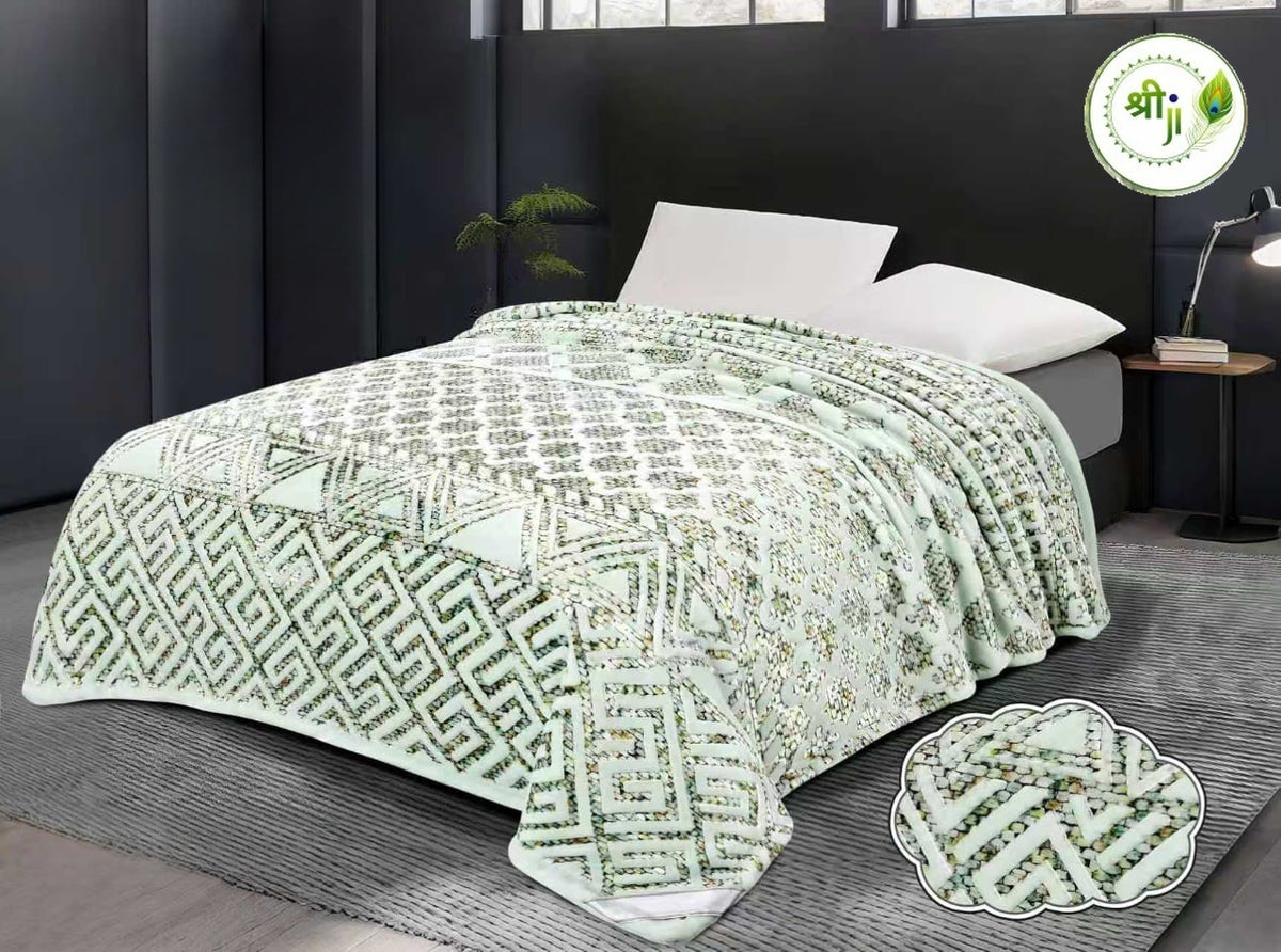 Imported Super Soft Premium Blanket – Light Green