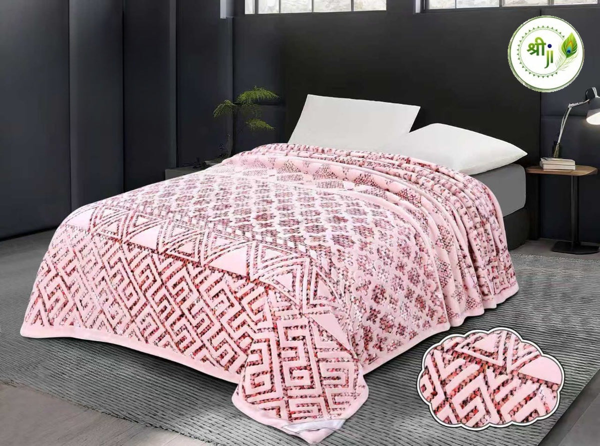 Imported Super Soft Premium Blanket – Light Pink